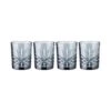 4x Gläser Aus Kristallglas 300ml CRYSTAL CLUB In Dunkelgrau