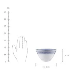 4x Schale 640ml ATLANTIS In Blau -Dekor Haus Geschäft butlers 4x schale 640ml atlantis in blau 3