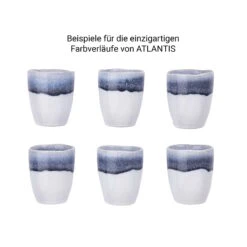 4x Tasse 300ml ATLANTIS In Blau 15 4x Tasse 300ml ATLANTIS In Blau -Dekor Haus Geschäft butlers 4x tasse 300ml atlantis in blau 6