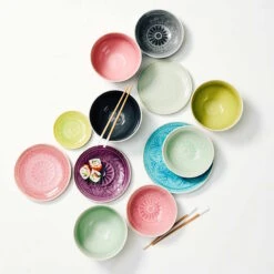 4x Teller Ø25cm SUMATRA In Türkis -Dekor Haus Geschäft butlers 4x teller o25cm sumatra in turkis 5