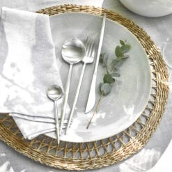 Besteck-Set 4-tlg. Matt STILETTO In Silber -Dekor Haus Geschäft butlers besteck set 4 tlg matt stiletto in silber 6