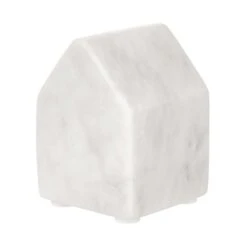 Deko-Haus L 6 X H 9cm BLOCKHOUSE In Weiß -Dekor Haus Geschäft butlers deko haus l 6 x h 9cm blockhouse in weiss 4