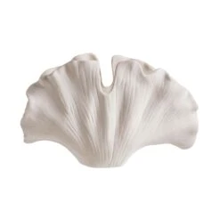 Deko-Objekt Blatt Höhe 21cm GINKGO In Creme -Dekor Haus Geschäft butlers deko objekt blatt hohe 21cm ginkgo in creme 4