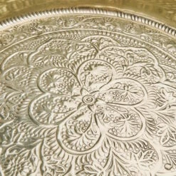 Deko Tablett Ø46cm ORIENTAL LOUNGE In Gold -Dekor Haus Geschäft butlers deko tablett o46cm oriental lounge in gold 4