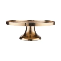 Deko-Teller Mit Fuß Ø50cm BANQUET In Gold -Dekor Haus Geschäft butlers deko teller mit fuss o50cm banquet in gold 2