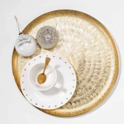 Deko-Teller Ø38cm GOLDEN STAR In Gold 6 Deko-Teller Ø38cm GOLDEN STAR In Gold -Dekor Haus Geschäft butlers deko teller o38cm golden star in gold 2