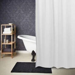 Duschvorhang Waffeloptik WET WET WET In Weiß -Dekor Haus Geschäft butlers duschvorhang waffeloptik wet wet wet in weiss 4