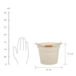 Eimer 2l ZINC In Beige 7 Eimer 2l ZINC In Beige -Dekor Haus Geschäft butlers eimer 2l zinc in beige 3