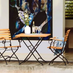 Gartentisch Klappbar PARKLIFE In Schwarz-Natur -Dekor Haus Geschäft butlers gartentisch klappbar parklife in schwarz natur 7