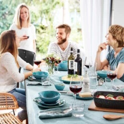 Geschirr-Set Zum Dinner 12-tlg. DE LA ROYA In Blau -Dekor Haus Geschäft butlers geschirr set zum dinner 12 tlg de la roya in blau 10
