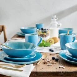 Geschirr-Set Zum Dinner 12-tlg. DE LA ROYA In Blau -Dekor Haus Geschäft butlers geschirr set zum dinner 12 tlg de la roya in blau 11