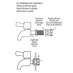 Getränkespender 2-teilig REFRESH In Transparent -Dekor Haus Geschäft butlers getrankespender 2 teilig refresh in transparent 10