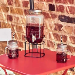 Getränkespender 2-teilig REFRESH In Transparent -Dekor Haus Geschäft butlers getrankespender 2 teilig refresh in transparent 5