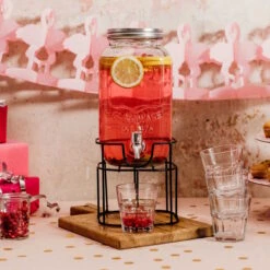 Getränkespender 2-teilig REFRESH In Transparent -Dekor Haus Geschäft butlers getrankespender 2 teilig refresh in transparent 8