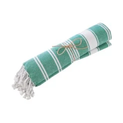 Hamamtuch L 170 X B 90cm SURFSIDE In Türkis -Dekor Haus Geschäft butlers hamamtuch l 170 x b 90cm surfside in turkis 3