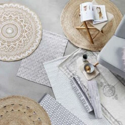 Hanf-Teppich Ø110cm ALL NATURE In Natur -Dekor Haus Geschäft butlers hanf teppich o110cm all nature in natur 8