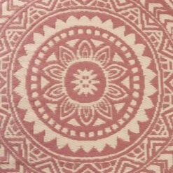 In- & Outdoor-Teppich Ø118cm COLOUR CLASH In Hellrot-Creme -Dekor Haus Geschäft butlers in and outdoor teppich o118cm colour clash in hellrot creme 4