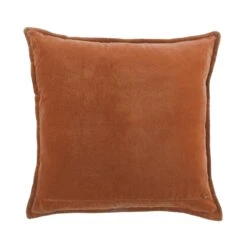 Kissen L 45 X B 45cm COTTON VELVET In Hellbraun -Dekor Haus Geschäft butlers kissen l 45 x b 45cm cotton velvet in hellbraun 2