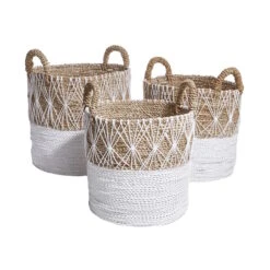 Korb Ø36cm WHITE BEACH In Natur-Weiß 10 Korb Ø36cm WHITE BEACH In Natur-Weiß -Dekor Haus Geschäft butlers korb o36cm white beach in natur weiss 4