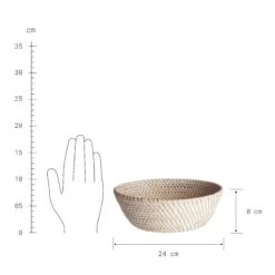 Korb Rund Ø24cm RONDA In Natur -Dekor Haus Geschäft butlers korb rund o24cm ronda in natur 2