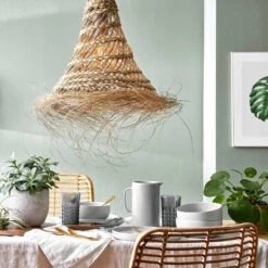 Lampenschirm Höhe 50cm BOMAS In Natur -Dekor Haus Geschäft butlers lampenschirm hohe 50cm bomas in natur 7