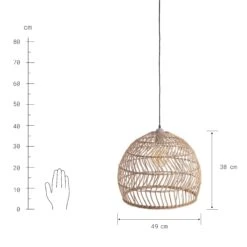 Lampenschirm Ø49cm CORBELLE In Natur -Dekor Haus Geschäft butlers lampenschirm o49cm corbelle in natur 2