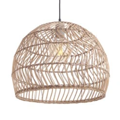 Lampenschirm Ø49cm CORBELLE In Natur -Dekor Haus Geschäft butlers lampenschirm o49cm corbelle in natur 4