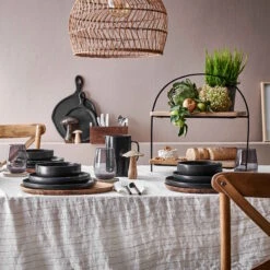 Lampenschirm Ø49cm CORBELLE In Natur -Dekor Haus Geschäft butlers lampenschirm o49cm corbelle in natur 9