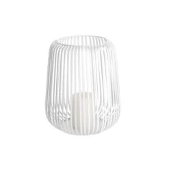 Laterne Höhe 25cm COCOON In Weiß -Dekor Haus Geschäft butlers laterne hohe 25cm cocoon in weiss 2