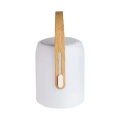 LED Leuchte Mit Bluetooth® Und Farbwechsel SOUND LOUNGE In Weiß-Hellbraun -Dekor Haus Geschäft butlers led leuchte mit bluetooth r und farbwechsel sound lounge in weiss hellbraun 10