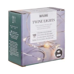 LED Lichterkette 100 Lichter Mit USB-Batteriefach TWINE LIGHTS In Silber 12 LED Lichterkette 100 Lichter Mit USB-Batteriefach TWINE LIGHTS In Silber -Dekor Haus Geschäft butlers led lichterkette 100 lichter mit usb batteriefach twine lights in silber 2