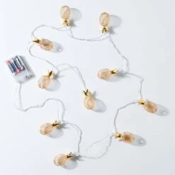 LED-Lichterkette Ananas 10 Lichter Mit USB-Batteriefach MIAMI In Gold -Dekor Haus Geschäft butlers led lichterkette ananas 10 lichter mit usb batteriefach miami in gold 2