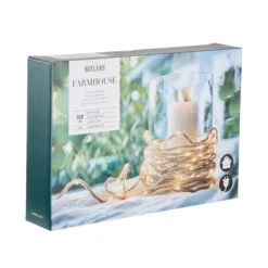 LED Outdoor-Lichterkette Naturseil 100 Lichter Mit Stecker FARMHOUSE In Natur -Dekor Haus Geschäft butlers led outdoor lichterkette naturseil 100 lichter mit stecker farmhouse in natur 2