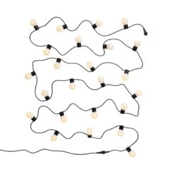 Lichterkette 24 Lichter Outdoor Länge 11m SUNSET In Schwarz-Weiß -Dekor Haus Geschäft butlers lichterkette 24 lichter outdoor lange 11m sunset in schwarz weiss 2