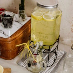 Metallständer Für Getränkespender REFRESH In Schwarz -Dekor Haus Geschäft butlers metallstander fur getrankespender refresh in schwarz 7