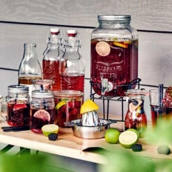 Metallständer Für Getränkespender REFRESH In Schwarz -Dekor Haus Geschäft butlers metallstander fur getrankespender refresh in schwarz 9