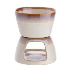 Mini-Fondue Mit 2 Gabeln AU CHOCOLAT In Beige -Dekor Haus Geschäft butlers mini fondue mit 2 gabeln au chocolat in beige 5