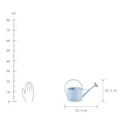 Mini-Gießkanne 1,5l ZINC In Hellblau -Dekor Haus Geschäft butlers mini giesskanne 1 5l zinc in hellblau 2