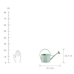 Mini-Gießkanne 1,5l ZINC In Pastellgrün -Dekor Haus Geschäft butlers mini giesskanne 1 5l zinc in pastellgrun 2