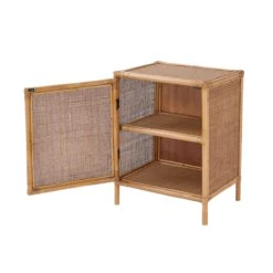 Nachttisch-Schränkchen Handgefertigt Aus Rattan BOHO LOUNGE In Natur -Dekor Haus Geschäft butlers nachttisch schrankchen handgefertigt aus rattan boho lounge in natur 6