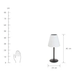 Outdoor Solar-Tischleuchte Mit Farbwechsel LIGHT UP In Schwarz-Weiß -Dekor Haus Geschäft butlers outdoor solar tischleuchte mit farbwechsel light up in schwarz weiss 4