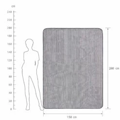 Picknickdecke Streifen L 150 X B 200cm WANDERLUST In Blau-Creme -Dekor Haus Geschäft butlers picknickdecke streifen l 150 x b 200cm wanderlust in blau creme 3