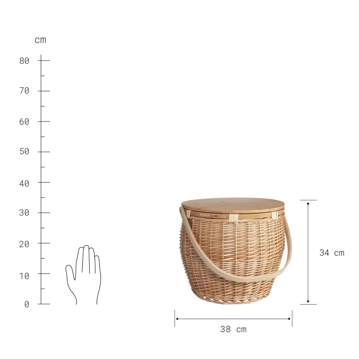 Picknickkorb Inkl. Isolierter Kühltasche THE GREAT OUTDOORS In Natur 3 Picknickkorb Inkl. Isolierter Kühltasche THE GREAT OUTDOORS In Natur – Bild 3