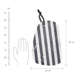 Schneidebrett Organisch Marmor L 30 X B 20cm MARBLE In Schwarz-Weiß -Dekor Haus Geschäft butlers schneidebrett organisch marmor l 30 x b 20cm marble in schwarz weiss 2