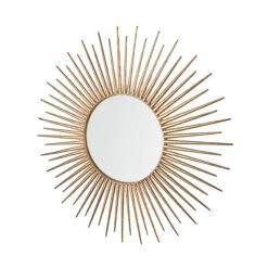 Spiegel Sonnenförmig Ø76cm DEL SOL In Gold -Dekor Haus Geschäft butlers spiegel sonnenformig o76cm del sol in gold 4