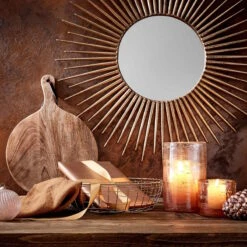 Spiegel Sonnenförmig Ø76cm DEL SOL In Gold -Dekor Haus Geschäft butlers spiegel sonnenformig o76cm del sol in gold 5