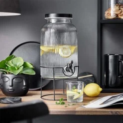 Ständer Für Getränkespender Höhe 16cm FOUNTAIN In Schwarz 7 Ständer Für Getränkespender Höhe 16cm FOUNTAIN In Schwarz -Dekor Haus Geschäft butlers stander fur getrankespender hohe 16cm fountain in schwarz 1