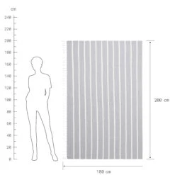 Strandtuch L 200 X B 180cm SURFSIDE In Hellgrau 8 Strandtuch L 200 X B 180cm SURFSIDE In Hellgrau -Dekor Haus Geschäft butlers strandtuch l 200 x b 180cm surfside in hellgrau 2
