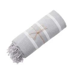 Strandtuch L 200 X B 180cm SURFSIDE In Hellgrau 11 Strandtuch L 200 X B 180cm SURFSIDE In Hellgrau -Dekor Haus Geschäft butlers strandtuch l 200 x b 180cm surfside in hellgrau 5