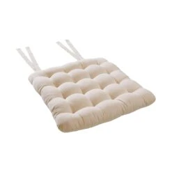 Stuhlkissen Mit Bändchen L 35 X B 37cm SOLID In Creme -Dekor Haus Geschäft butlers stuhlkissen mit bandchen l 35 x b 37cm solid in creme 3